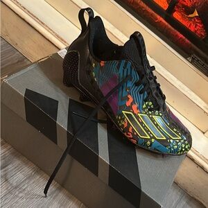 Adidas Adizero 12.0 Mismatch Cleats - Black and Purple